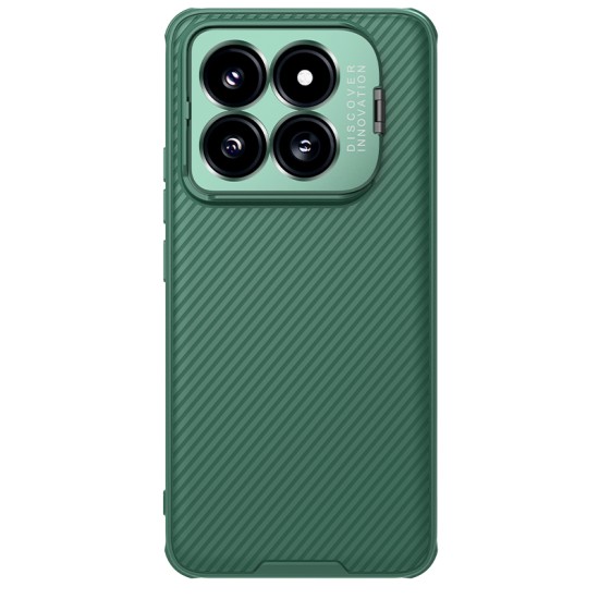 Husa magnetică de protecție pentru spate și camera foto (cu decupaj pentru camerele foto) verde pentru Xiaomi 14